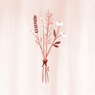 Bouquet de fleurs s&eacute;ch&eacute;es et &eacute;l&eacute;gantes